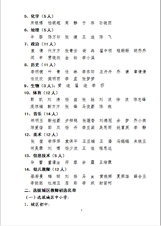 2016河南西峡县招聘和选拔教师讲课面试初选名单公告（三）图2